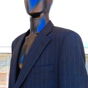 PAUL STUART NY MEN'S LUXURY (3) BUTTON PINSTRIPD SUIT COAT BLAZER 👌